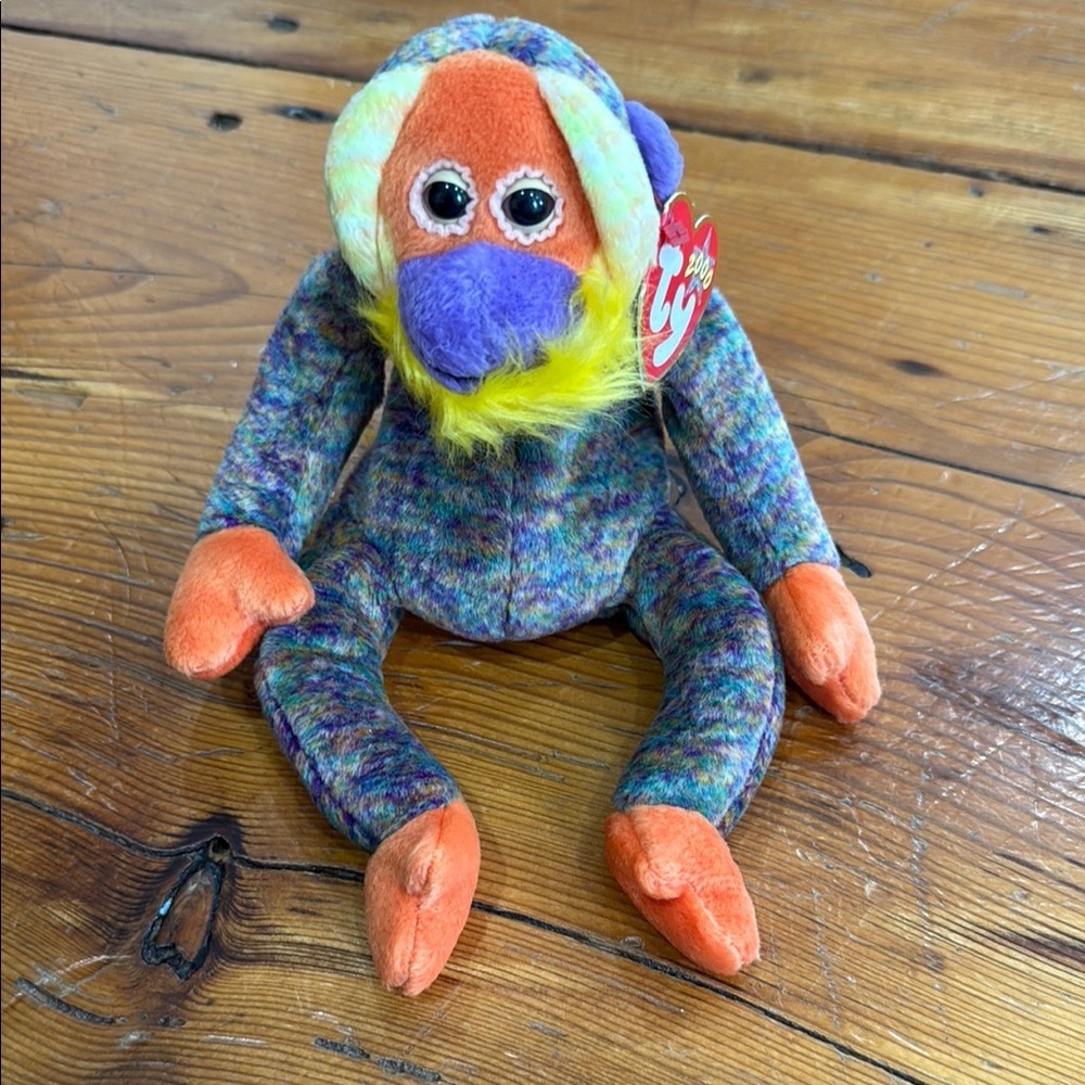 Ty Beanie Buddies Collection Bananas the Orangutan Monkey Plush 2000
